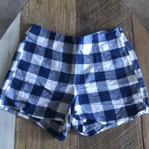 Old Navy High Rise Navy Check Short - Size 2